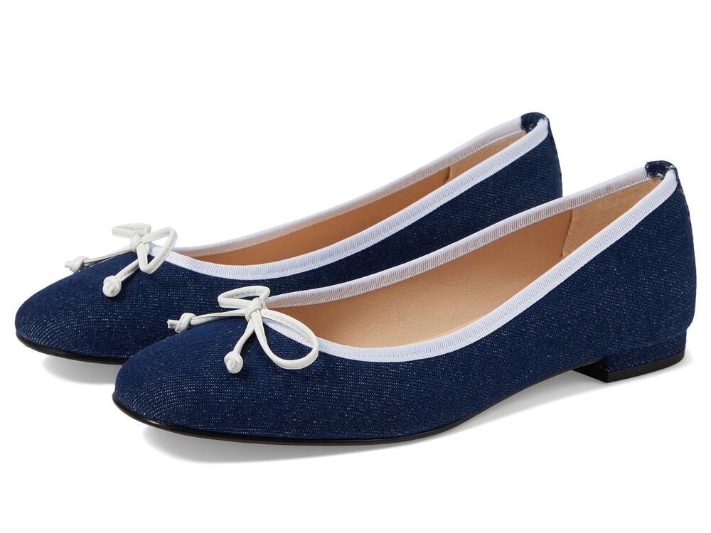 FRENCH SOLE WOMEN'S EMMY BALLET FLAT, DENIM, 6